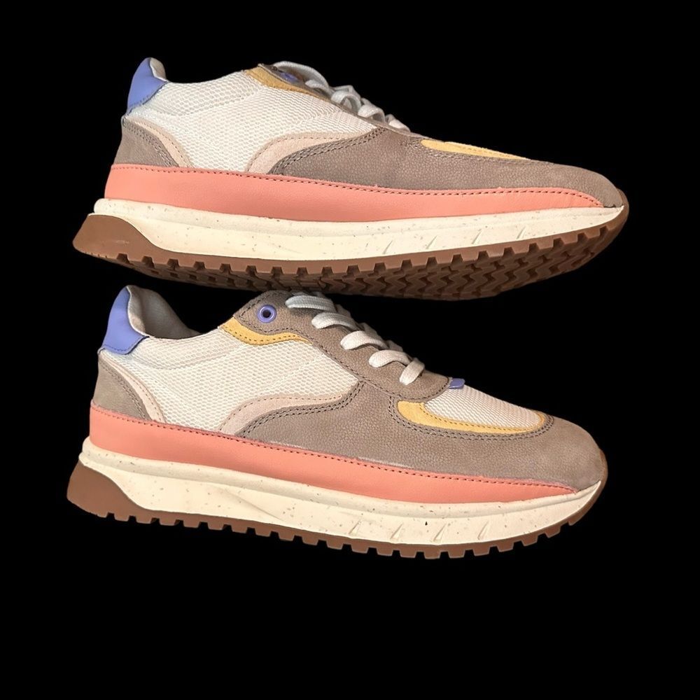 COPY - Madewell Kickoff Trainer Sneakers in Washed Nylon and Leather (women 9, … - Picture 2 of 13